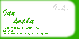 ida latka business card